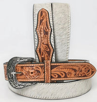 White Cowhide Belt