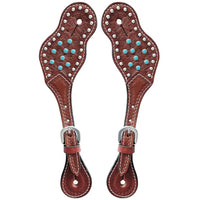 Turquoise Stud Spurs Straps