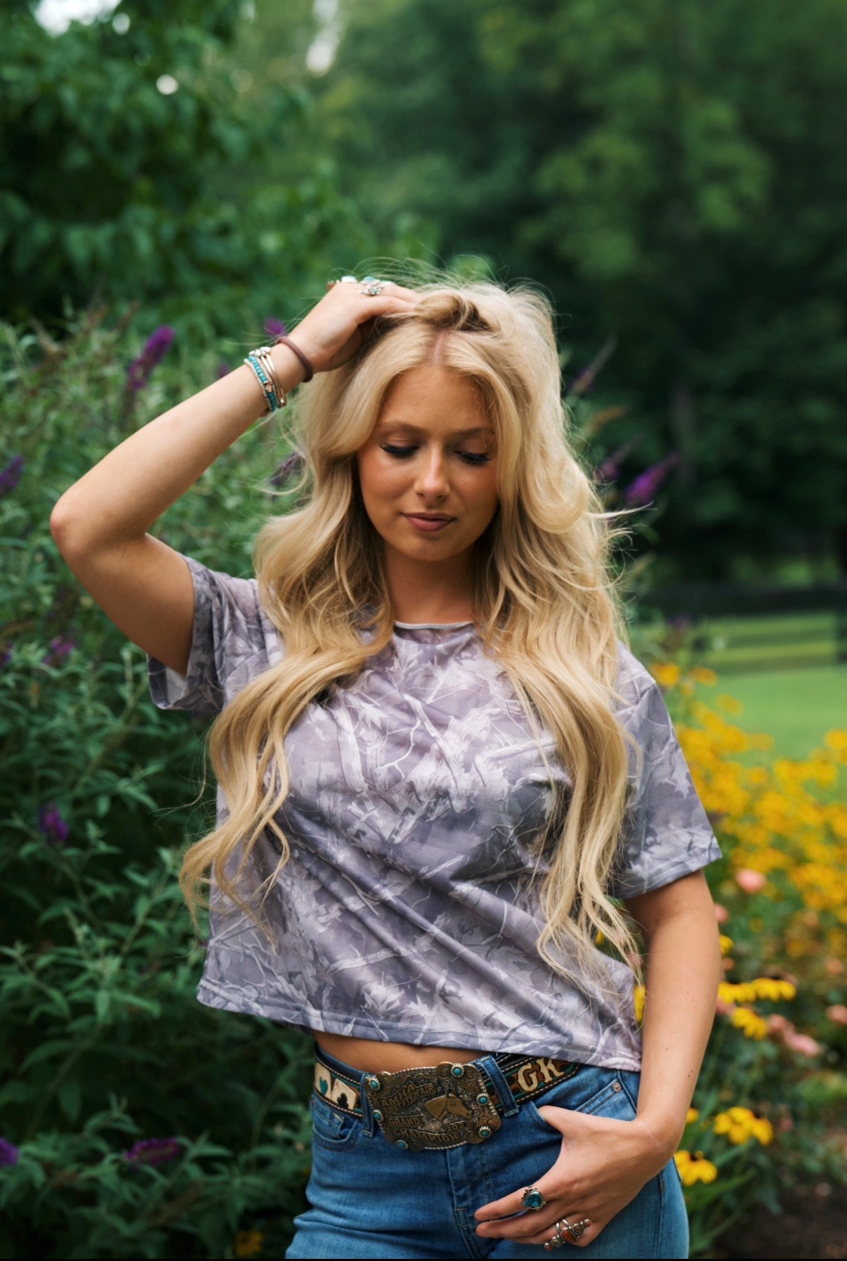 Camo Cropped Top