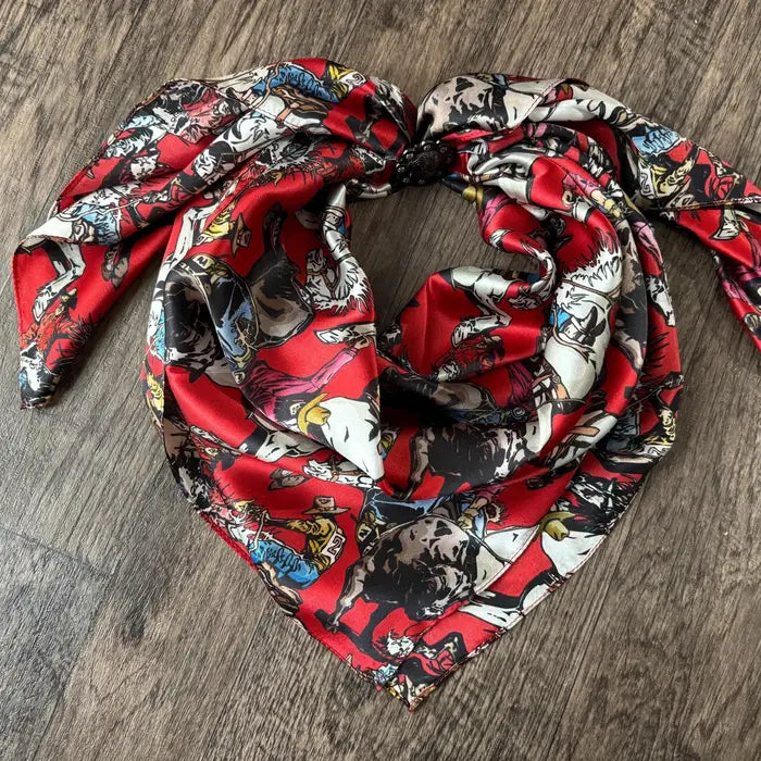 Silk Wild Rag Red Roughstock