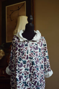 Duck Camouflage Half Zipper Hoodie