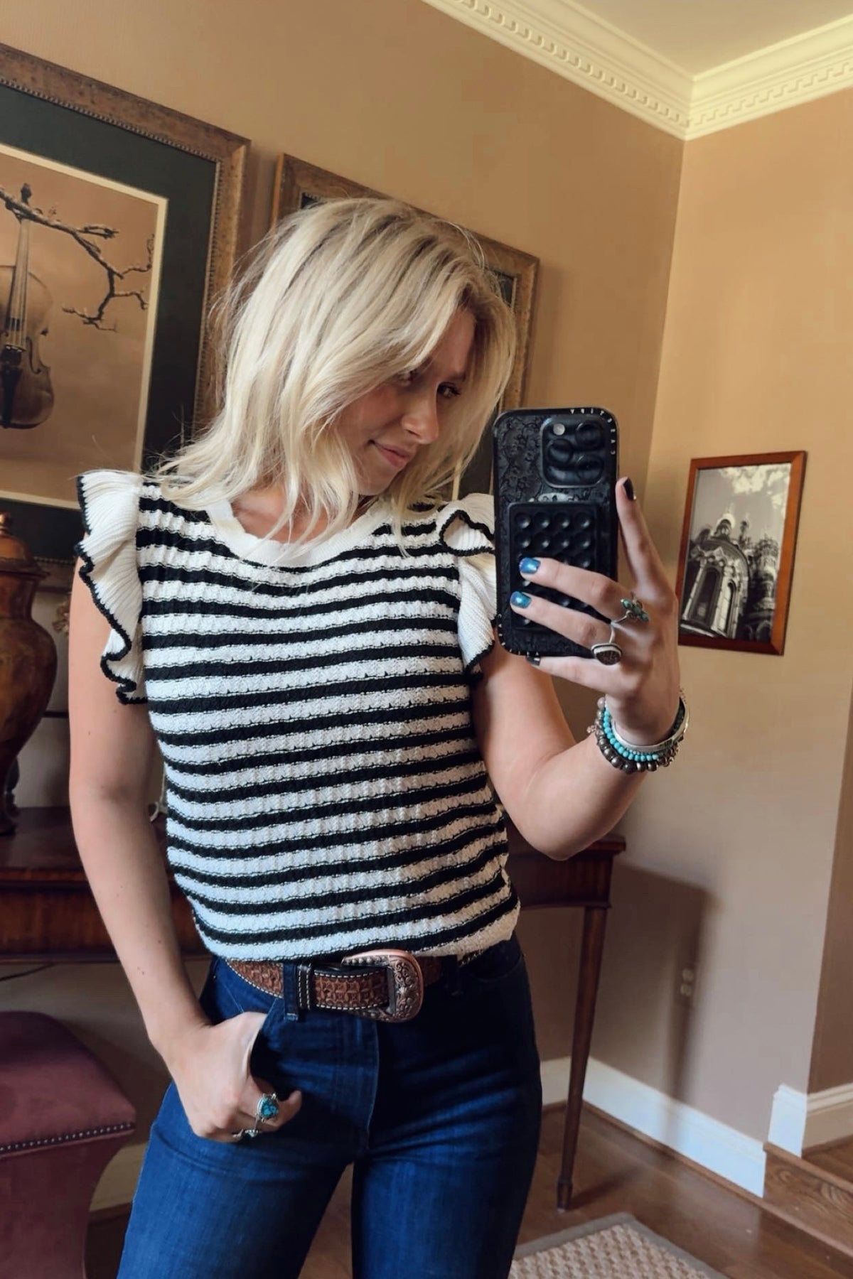 Zebra Sweater Vest