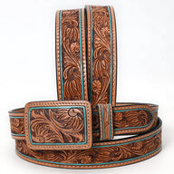Turquoise Tooled Belt