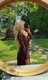 Floral Lace Long Sleeve Boho Shall