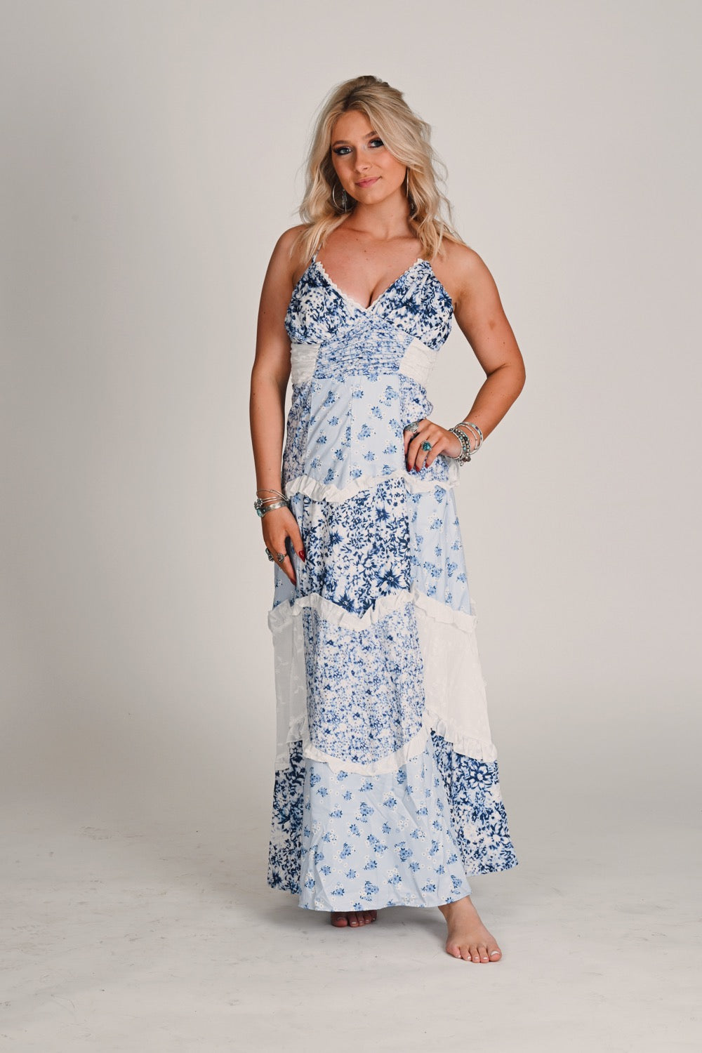 Blueberry Patchwork Dress