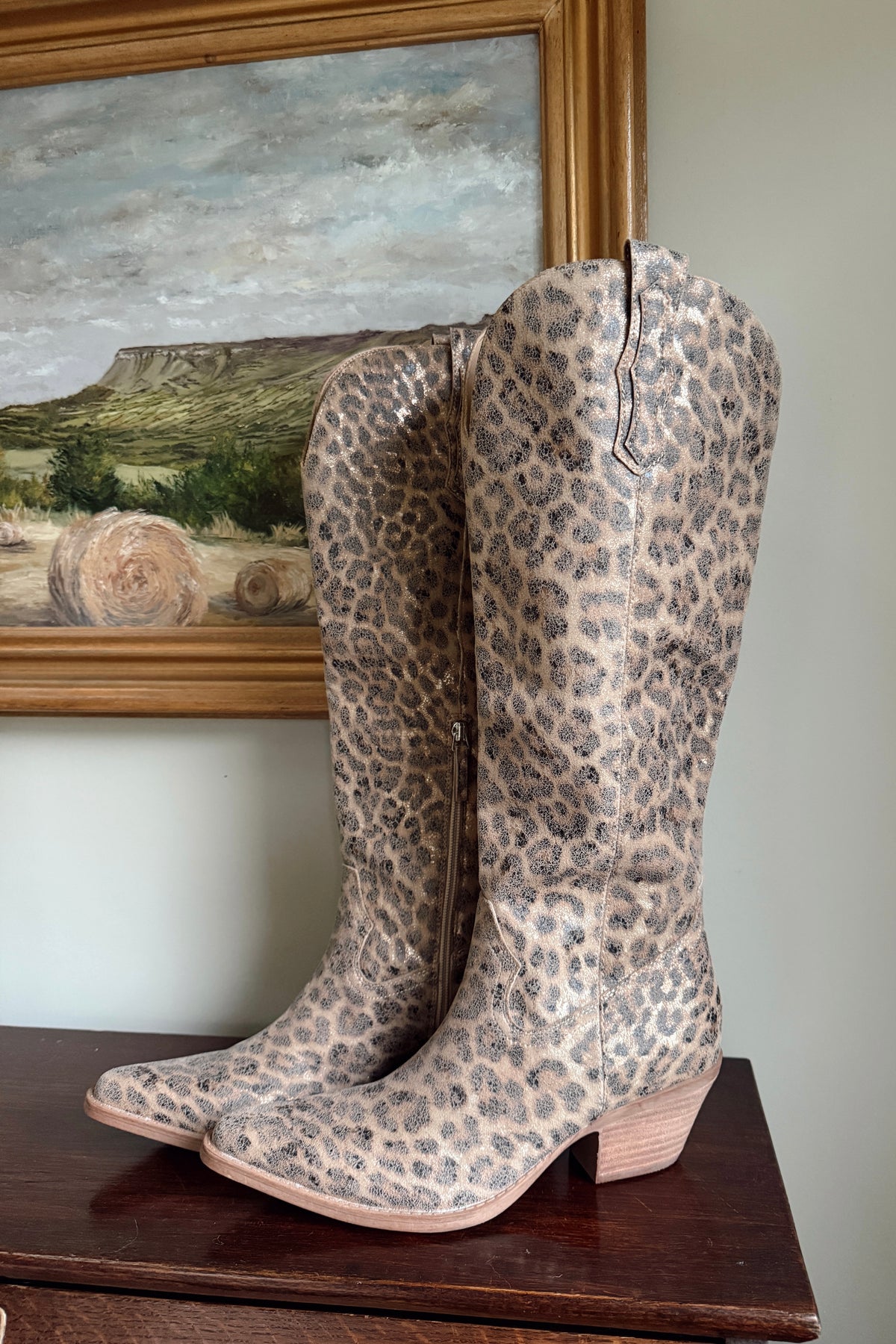 Lariat Leopard Boots