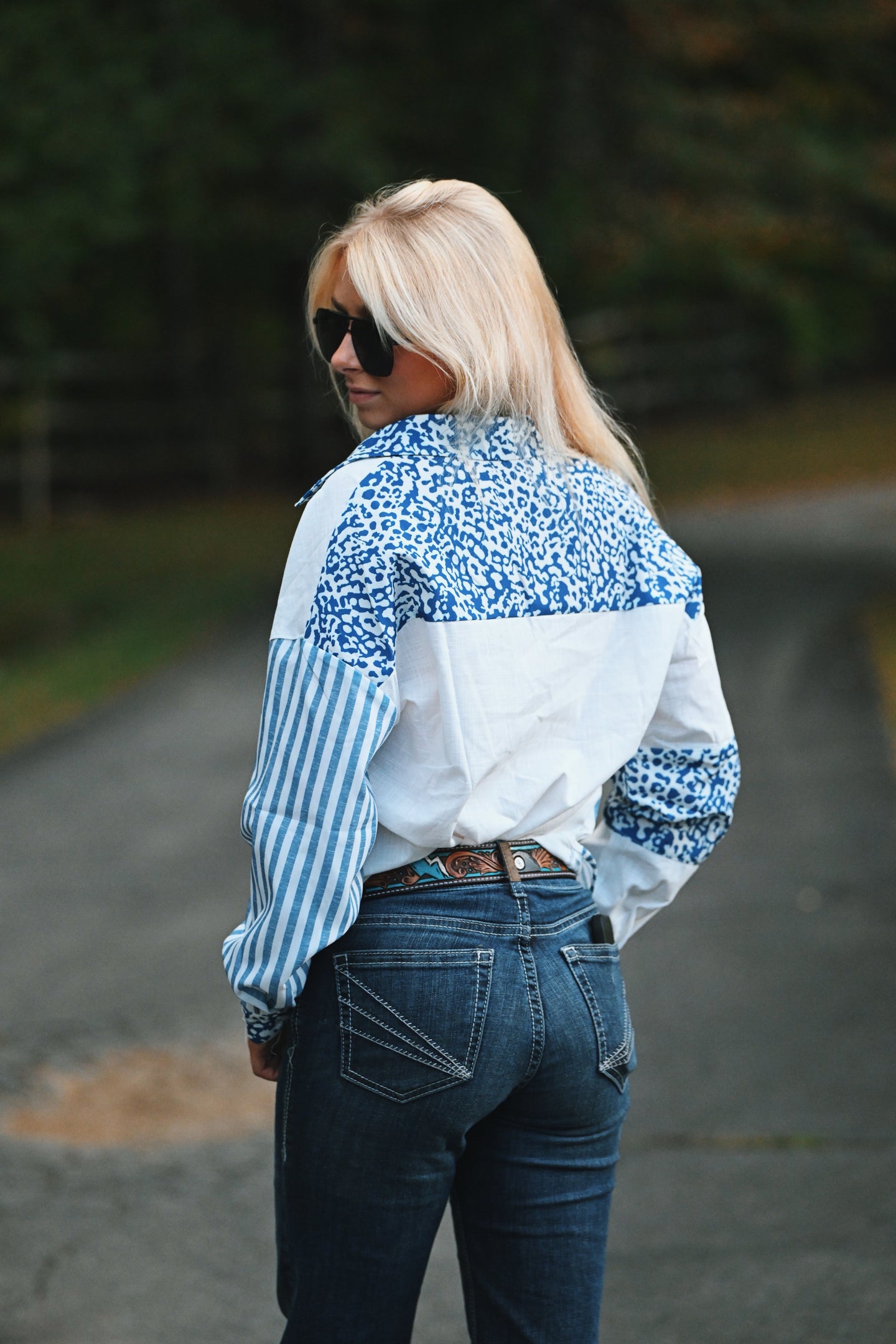 Baby Blue Button Up
