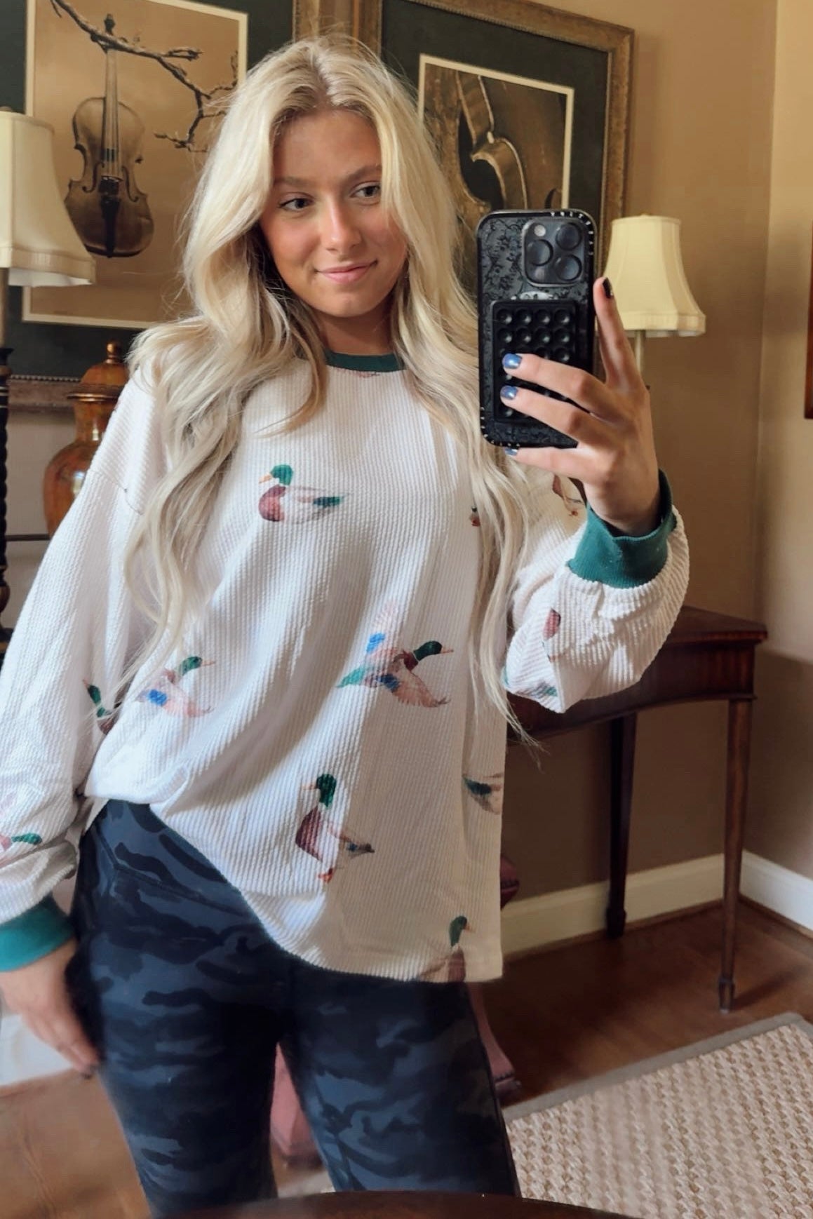 Duck Ribbed Long Sleeve