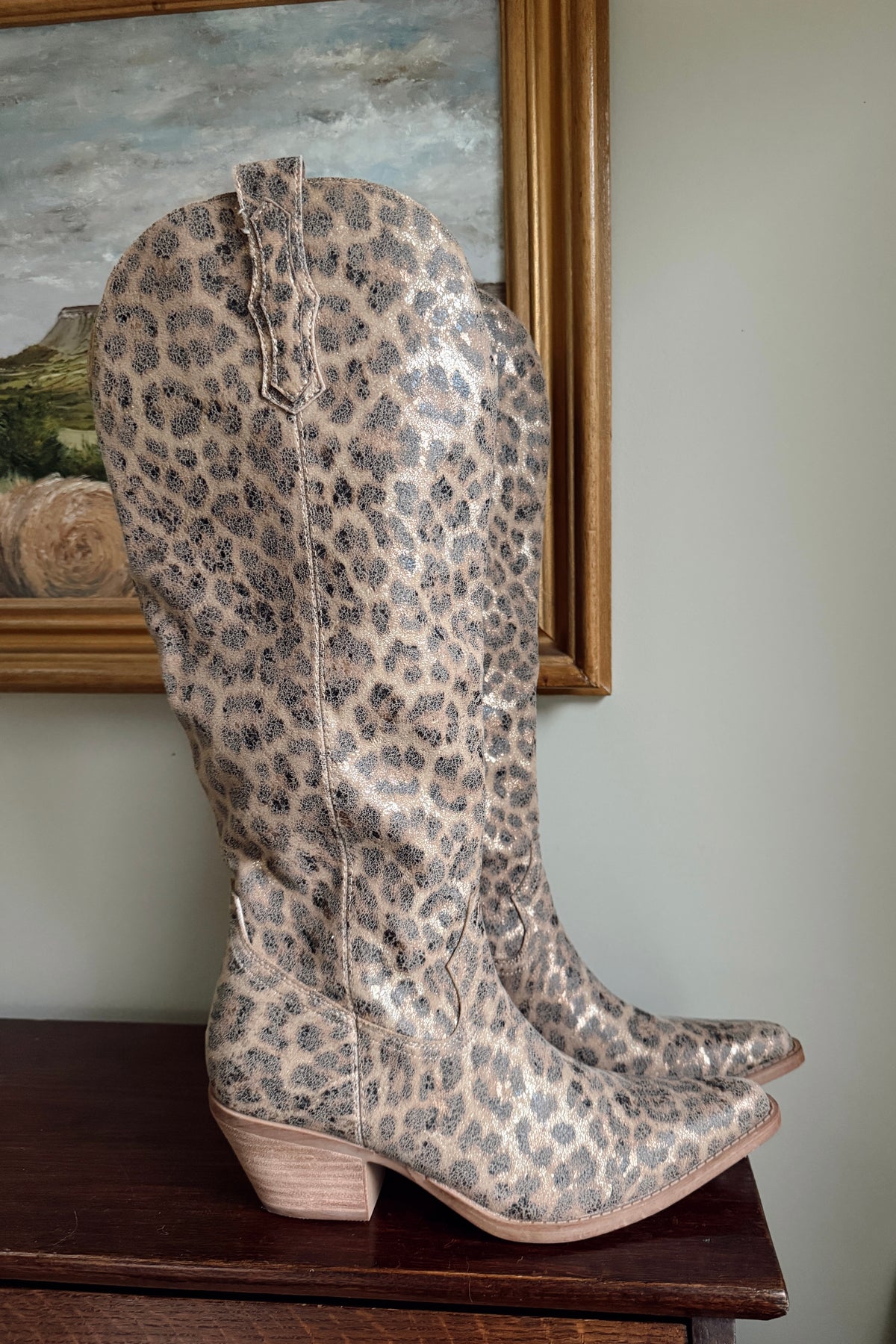 Lariat Leopard Boots