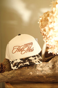 Cow print Hot Mess Hat