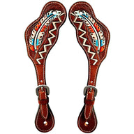Aztec Feather Spur Straps