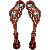 Aztec Feather Spur Straps