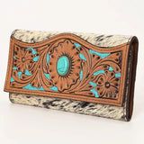 Turquoise Cowhide Wallet