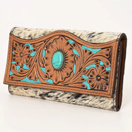 Turquoise Cowhide Wallet