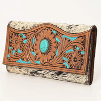 Turquoise Cowhide Wallet