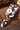 Chestnut Cow Print Hair Brush
