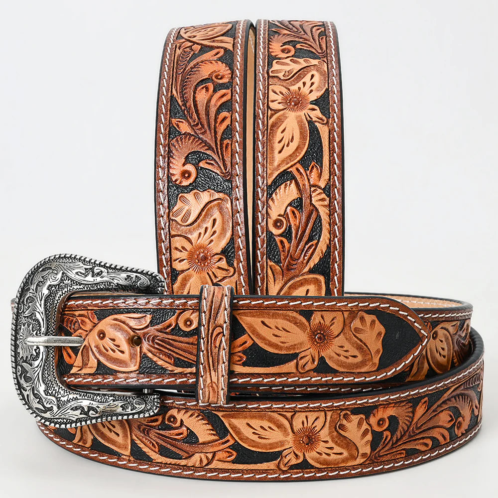 Chestnut Tooled Belt