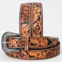 Chestnut Tooled Belt