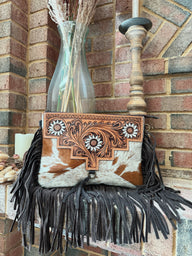 Genuine Western Cowhide Leather Purse