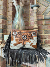 Genuine Western Cowhide Leather Purse