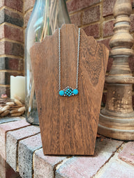 Checkered Pendant Necklace