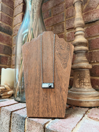 Semi Stone Bar Necklace