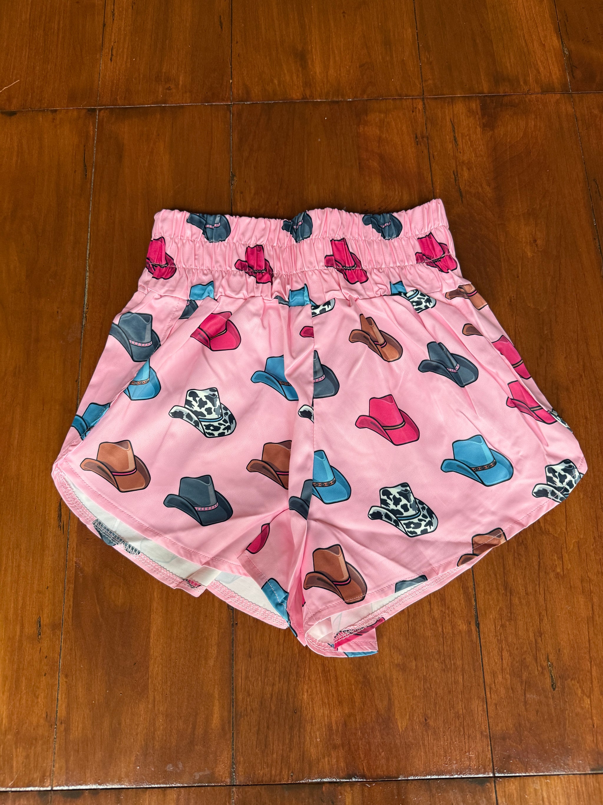 Pink Cowboy Hat Shorts