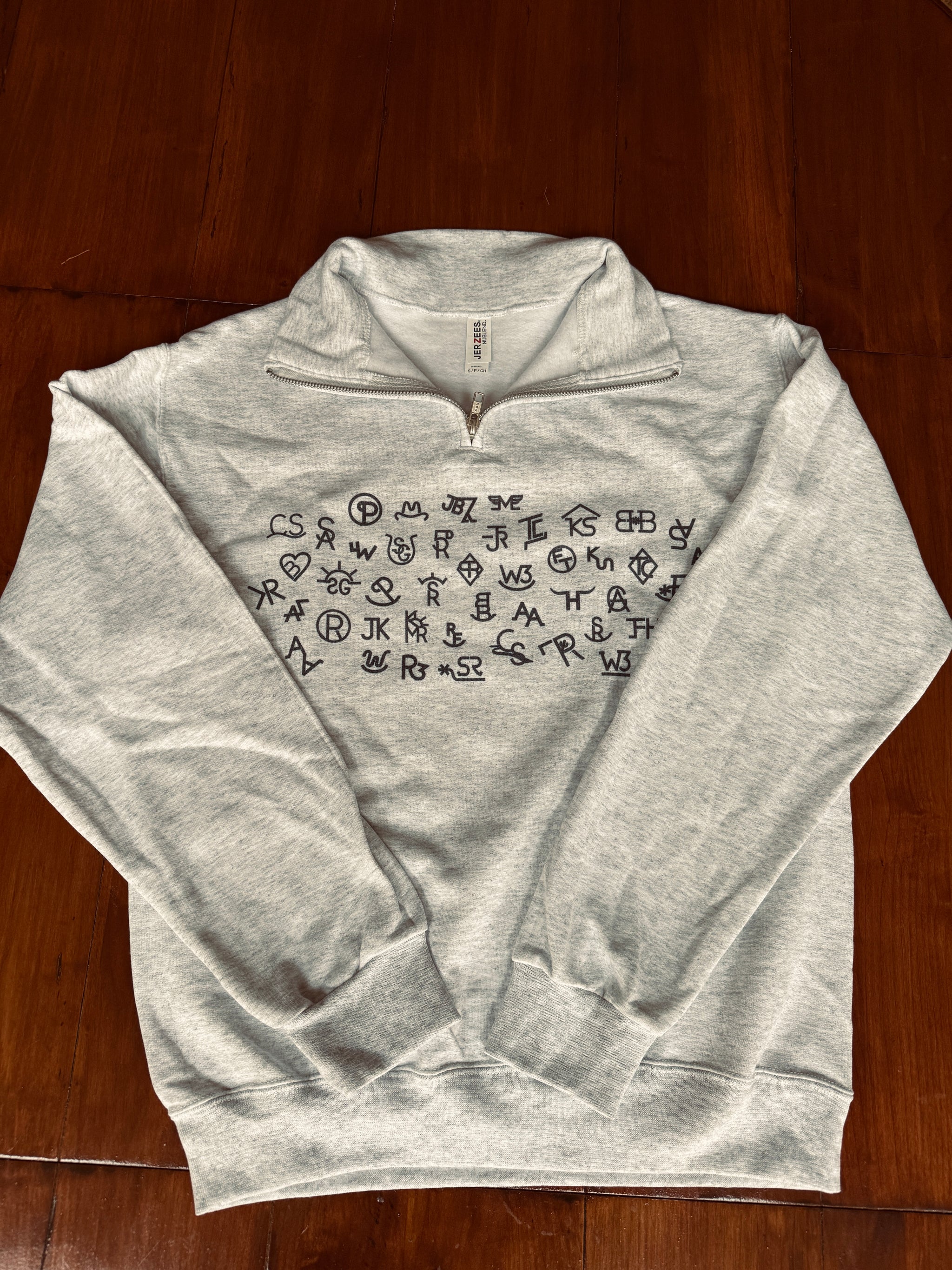 Cattle Brands Quarter Zip