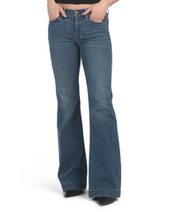 7FAMK- Dojo Flare Leg Trouser Dark Wash
