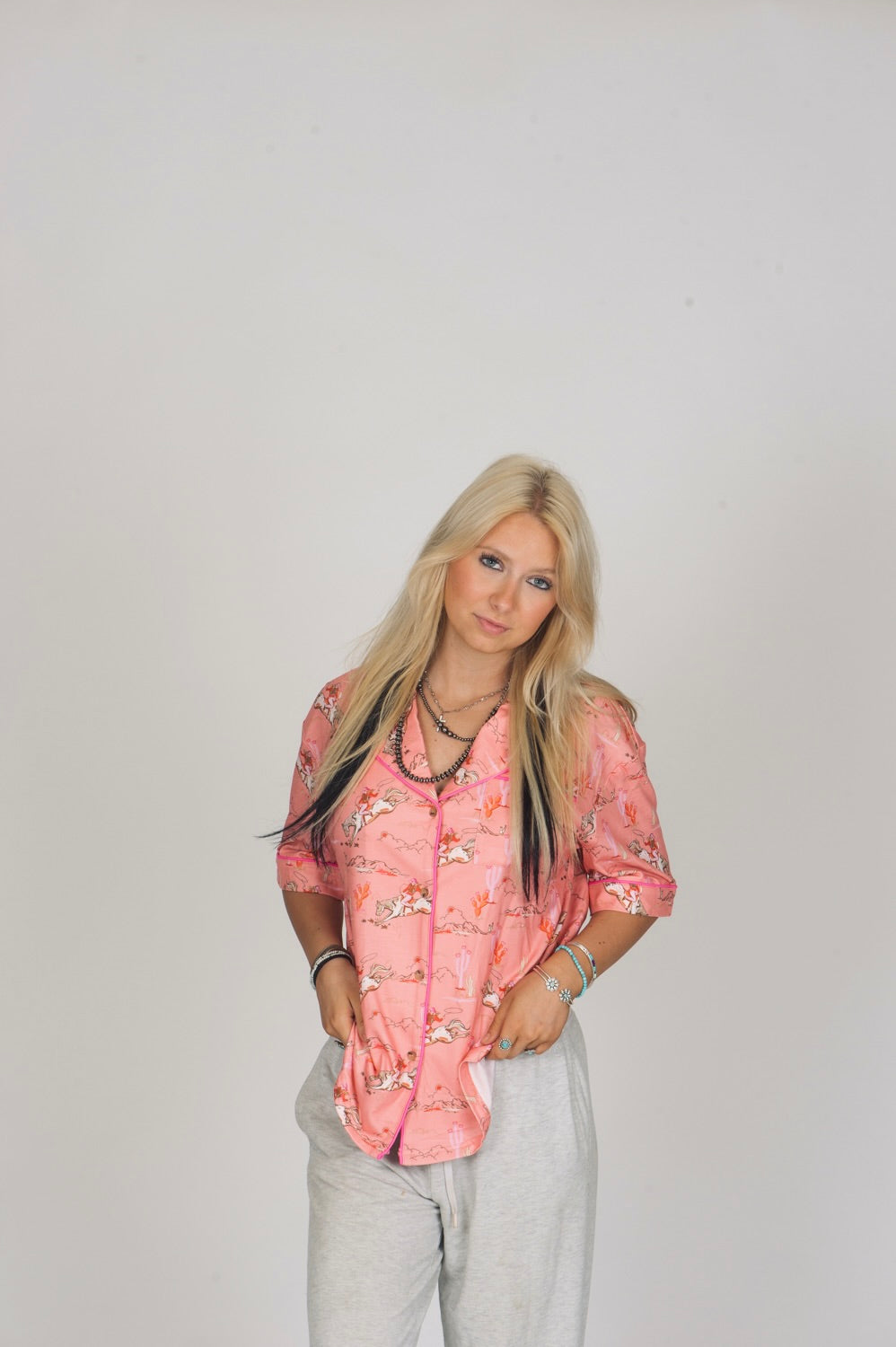 Blossom Rodeo Pajama Top