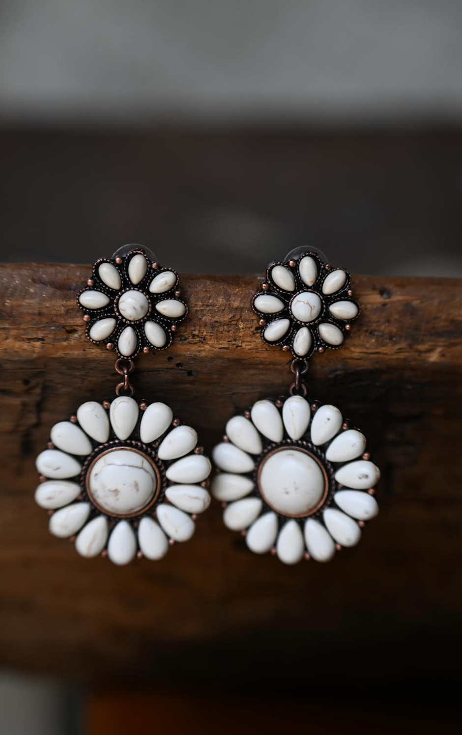 Pearl Flower Stud Earrings