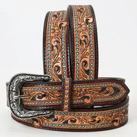 Floral Scroll Western Belt