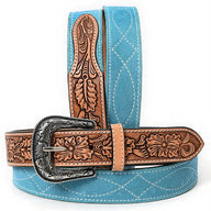 Sky Suede Leather Belt