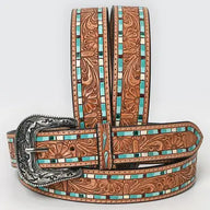 Turquoise Mosaic Inlay Western Belt