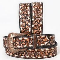 Hand Carved Western Leather Belt