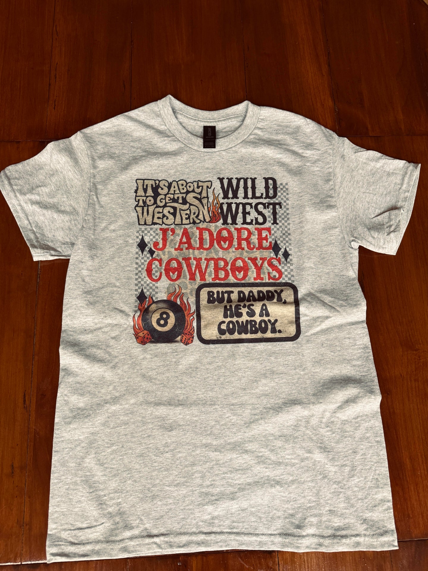 Jadore Cowboys Collage Tee
